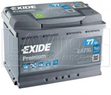Exide Premium Carbon Boost 12V/77Ah; 760A
