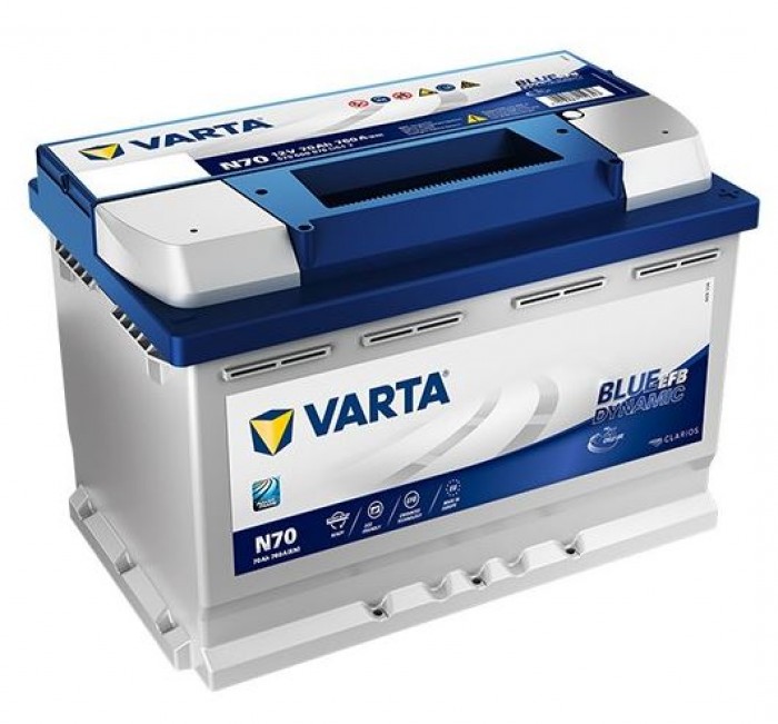 VARTA (BLUE DYNAMIC) DYNAMIC EFB 70h, 760A, N70